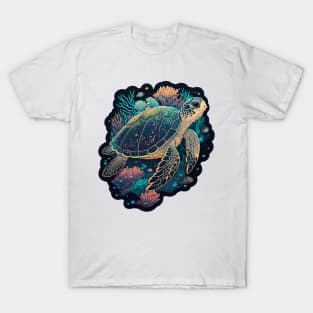 Turtle Coral Surfin' T-Shirt